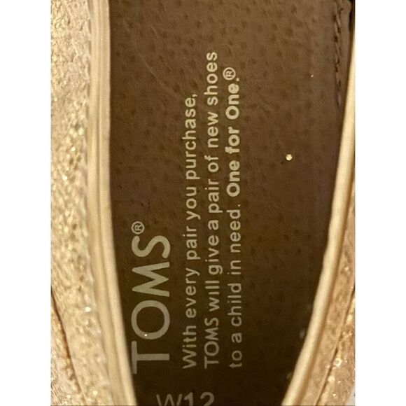 Toms Classic Woman’s Rose Gold Glitter - Picture 3 of 5